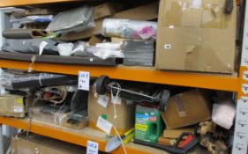 A quantity of miscellaneous garden related items to include a pre-owned Webber BBQ, Timber edging