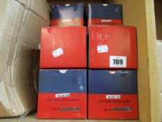 Ten boxed as new Automobile Electrical Parts voltage regulators.
