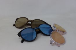 Three pairs of as new Pepe Jeans Rylee sunglasses (No cases).