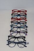 Eight pairs of assorted as new Pepe Jeans glasses frames.