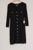 An as new Karl Lagerfeld knit V-neck dress (XS).