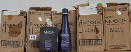 Twelve Nexxus Keraphix Shampoo 400ml and eight Nexxus Keraphix Conditioner 400ml (Some are leaking),
