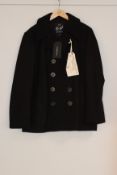 One as new Gloverall Admirality Black Peacoat size S (MC3218EM-CPC).