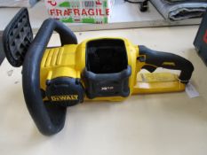 A pre-owned DeWalt DCM575 Flexvolt Chainsaw - body only (No battery or blade).