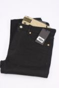 A pair of as new Belstaff long slim jeans in black (Size 30 - RRP £160).