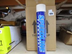 Twelve as new Speedline Permanent 750ml in white (Paint marking system).