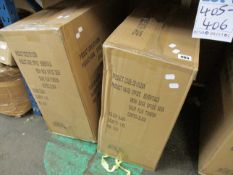 Two boxed as new Office Essentials Mesh Back Office Chairs in black (OE1002BK).