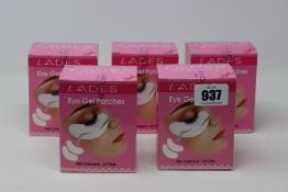 Twenty five as new Lades Eye Gel Patches (50 per pack).