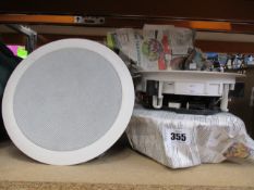 Six pre-owned Sonance ThinLine TL621R in-ceiling speakers.