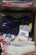 A quantity of baby's and children's as new clothing to include: Lily & Dan hooded baby towel and