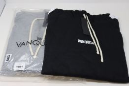 Seven items of as new Vanquish sportswear to include hoodies, track jackets and T-shirt.