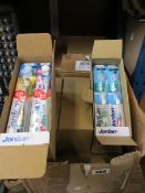 A large quantity of children's Jordan dental care equipment and related items to include one