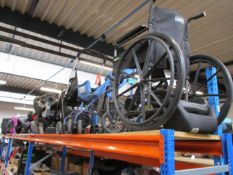 A wheelchair, two buggy/prams and eighteen car seats/booster seats.