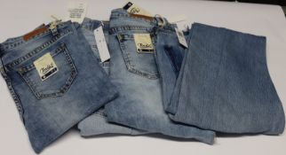 One women's as new EB Denim Bandless jeans size 27 and three other pairs of jeans.