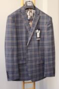 An as new Ben Sherman check suit jacket with retro speaker lining (40 Short - RRP £119).
