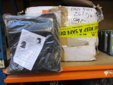 A large quantity of boxed as new black fabric face coverings (Approximately 2000).