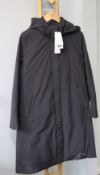 One women's as new Uniqlo Hybrid Down Coat Black. Size M (White marks on front at bottom).