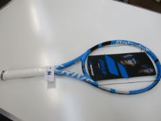 A Babolat Pure Drive Lite tennis racket frame (Unstrung).
