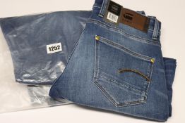 Four pairs of as new G-Star Raw jeans (All W31/L30).