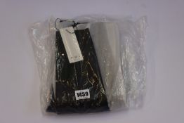 A pair of as new Oui black vegan leather trousers (Size 34 - RRP £120).