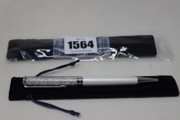 Five Swarovski crystalline ball point pens (RRP £22).