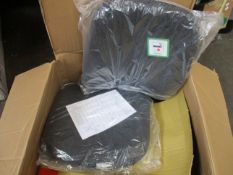 A boxed Postura Vista office chair in charcoal.