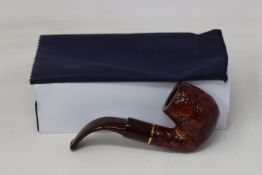 An as new Savinelli 1876 Alligator brown briar pipe.