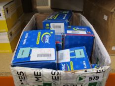 A quantity of boxed as new Asec keyed alike solid brass padlocks 40mm (Approximately 95).