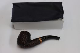 An as new Savinelli Porto Cervo Rustic KS pipe (RRP €110).