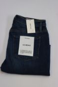 A pair of as new Frame Le Beau jeans in Burnside (Size 25).