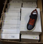 Twelve pairs of boys as new Geox Respira Alonisso trainers (Assorted sizes).