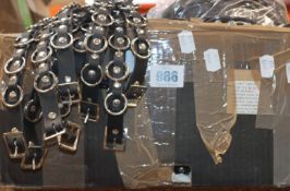 A quantity of studded punk style belts and chockers.