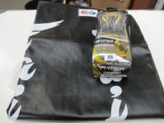 An as new Fairtex 6ft Banana kick bag for martial arts practice (Unfilled) and a pair of as new