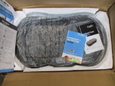 One boxed Bluefin Fitness Ultra Slim Vibration Plate.