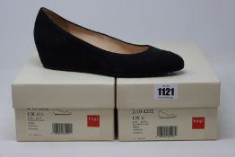 Two pairs of as new HÖGL 2-10 4202 ballet pumps (UK 6, 6.5 - RRP £79 each).