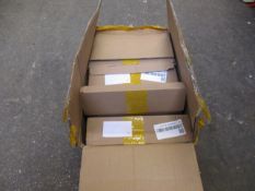 Ten boxed as new unbranded silver door closers.