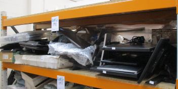 A quantity of assorted pre-owned monitors and televisions (All damaged/faulty, sold for parts