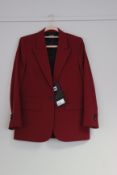 An as new The Kooples Marta crepe jacket (Size 38 - RRP €295).