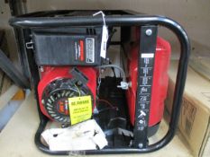 One as new Böhmer-AG electric key start petrol generator with UK plug (6500w) (Battery not