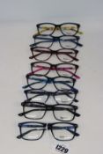 Eight pairs of assorted as new Pepe Jeans glasses frames.