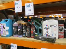 A quantity of miscellaneous car care liquids to include Castrol Magnatec Stop-Start (4ltr), Shiny