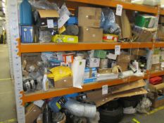 A large quantity of miscellaneous car parts/accessories, machinery/industrial and related items.