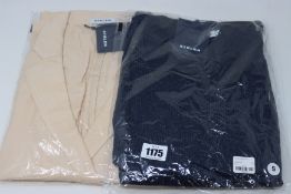 One as new Stelen Jona ribbed navy dress size S. One as new Stelen Stefania silky blazer size S.