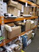 A large quantity of assorted household miscellaneous items to include fans, ceramics, storage