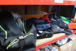One shelf of pre-owned diving equipment to include one Northern Diver drysuit and Mares Plana Avanti