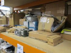 A quantity of miscellaneous door locks/latches/hinges and related items to include Eurospec,