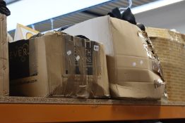 Four boxes of jackets and coats.