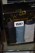 Three boxed as new Ted baker 3 cotton stretch boxer gift sets (large)