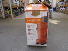 A pre-owned Vax Multivax orange wet and dry vacuum cleaner (6131T).