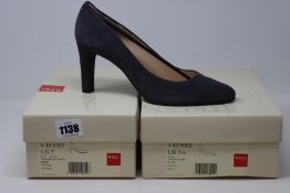 Two pairs of Hogl closed toe shoes (UK 5.5, 7).